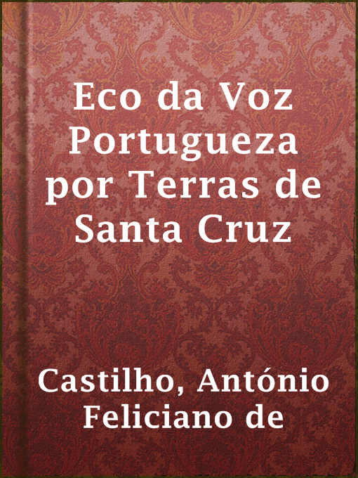 Cover image for Eco da Voz Portugueza por Terras de Santa Cruz